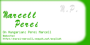 marcell perei business card